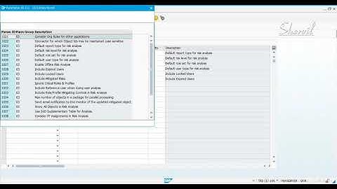 22 - GRC CONFIGURATION - MAINTAIN CONFIGURATION PARAMETERS