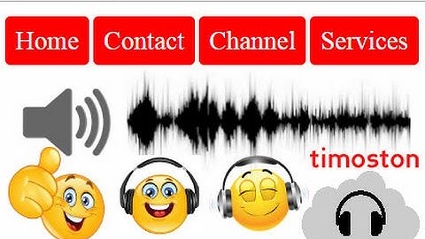 How to create Button Sound Effect | Audible Menu system using CSS,HTML5 & JAVASCRIPT