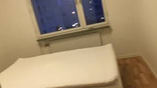 Opening the door to my old apartment because I've prepared for the painter by moving the furnitures