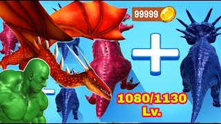 MERGE MASTER DİNOSAUR FUSİON MOD APK (1080–1130) Android-ios gameplay