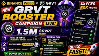 GRVT Booster Campaign: Complete Tasks & Get Free Tokens Now