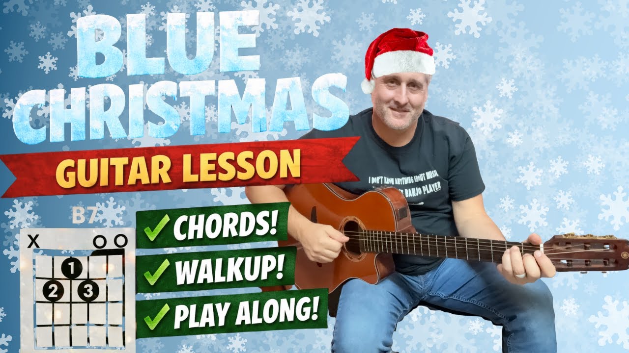 Learn Blue Christmas Guitar | Elvis Tutorial for All Levels