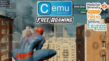 Cemu Emulator V3 | Amazing Spiderman 2 Free Roam Gameplay | Mediatek Dimensity 1200