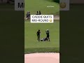 Alejandro Tosti's caddie quit midway through his round at the Biltmore Championship