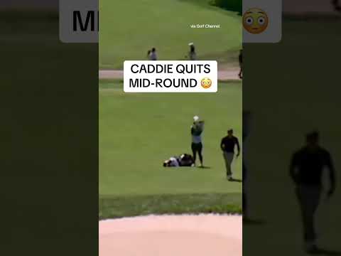 Alejandro Tosti's caddie quit midway through his round at the Biltmore Championship