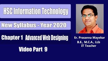 9# HSC 12th Information Technology (IT)- Ch. 1 Advanced Web Designing - Ordered & Unordered Listing