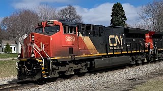 Canadian national westbound E271 3089+2526 Bancroft Michigan March 27 2026