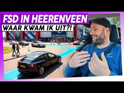 Tesla FSD Navigeert Naar De Raarste Plek OOIT... (Heerenveen)