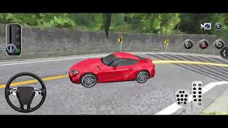 NEW Red Toyota GR Supra Narrow Mountain Road Driving Challenge 😱 | 3D Driving Class Gameplay 2026 screenshot 5
