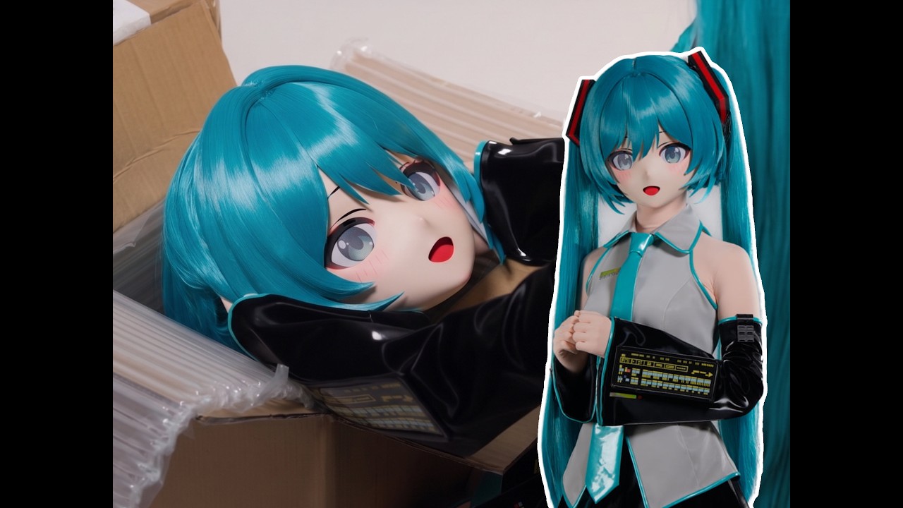 Unboxing Miku Kigurumi Mask - YouTube