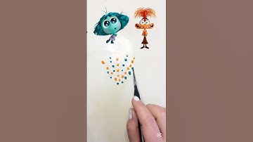 Guess the mixed colors of Inside out (part 10) #insideout2 #insideout #colormixing #satisfying #art