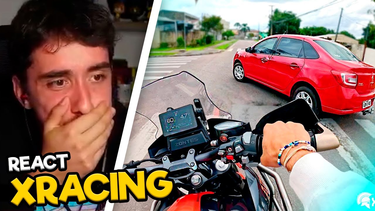 QUASE TIVE UM INFARTO! - React Xracing Sustos de Moto (EP. 214)