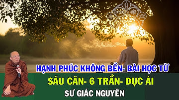 Hạnh Phúc Không Bền – Bài Học Từ Sáu Căn Sáu Trần Và Dục Ái | Sư Giác Nguyên | Sư Toại Khanh