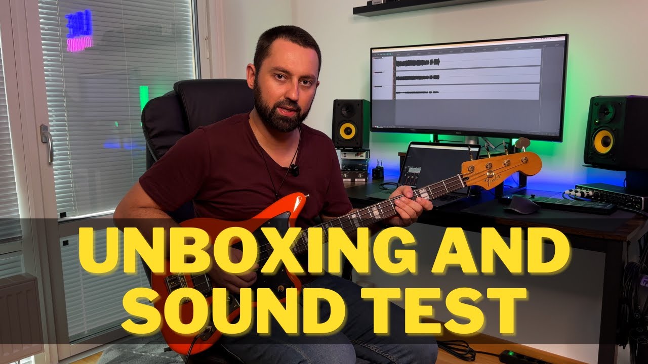 Mike Kerr Signature Limited Edition Jaguar Fender Bass Unboxing and Sound Test Royal Blood