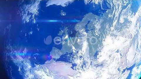 Realistic Earth Zoom United Kingdom | Motion Graphics - Envato elements