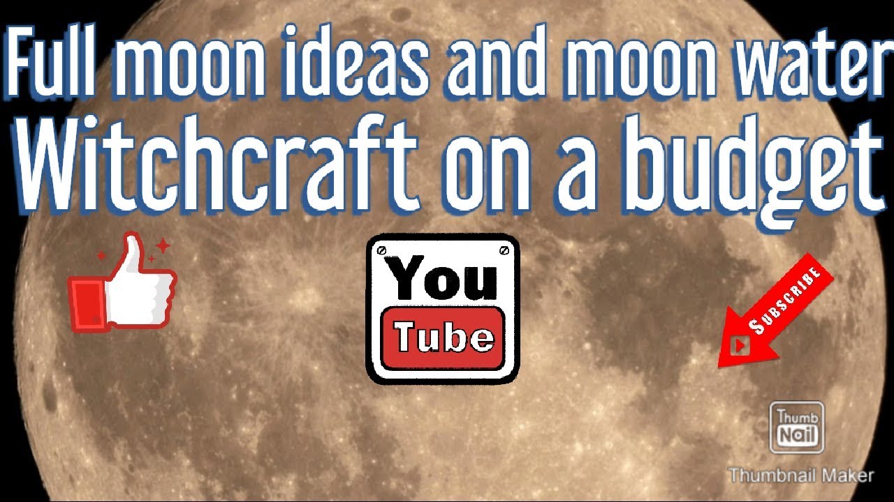 WITCHCRAFT on a budget MOON WATER & FULL MOON IDEAS 5 min witchy tips
