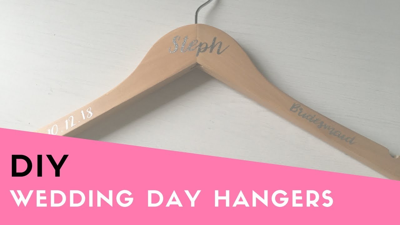 How To Apply Vinyl Stickers To Hangers Wedding Hangers Wedding