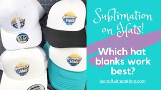 DIY Hat Tutorial / How To Make and Attach Hat Patches / Alternative to  Sublimating Directly On Hats 