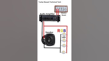 How To Connect LED Light To Speaker Bass #shorts