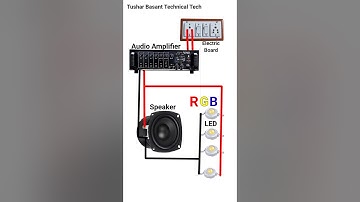 How To Connect LED Light To Speaker Bass #shorts