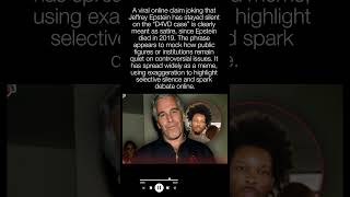 Jeffrey Epstein Has Remained Silent on the D4VD Case — Why That's Raising Eyebrows 👀 #shorts  #viral