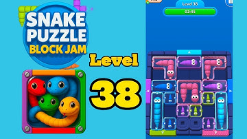 Snake puzzle block jam level 38 solution walkthrough 