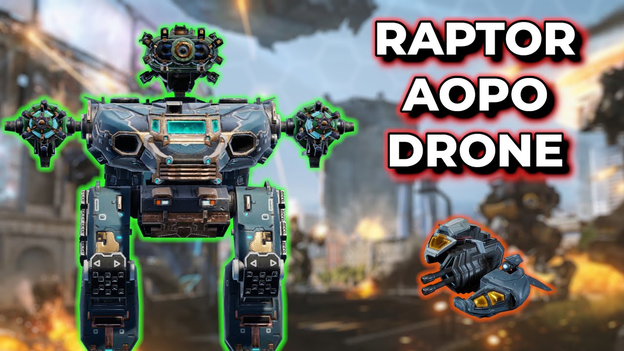 Wr Raptor WR - Raptor W/ Aopo Drone Jumping Right In Enemies Faces | War Robots ...