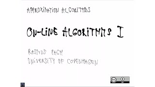 Lecture 13: Online algorithms I