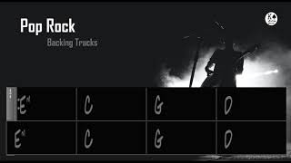Pop Rock Em C G D - Backing Track in G | 130 BPM with Chord Changes