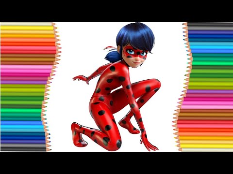 Colorindo Ladybug | Miraculous Ladybug | Pintar Ladybug | Mundinho Colorido Kids