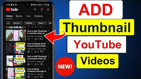 How to Add Thumbnail in YouTube Video on Android 2025
