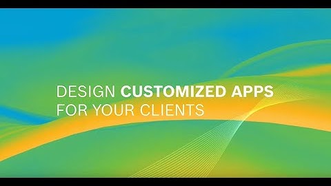 SONICUE 1.2 - Design customized apps for your clients