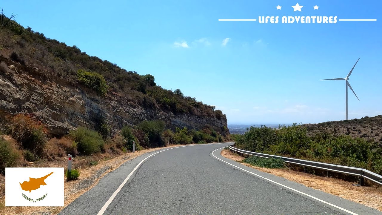 DRIVING from OREITES WIND FARM to KOUKLIA VILLAGE in CYPRUS 🇨🇾 4K (60fps)