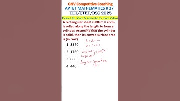 APTET MATHEMATICS || 27 || DSC TET CTET #mathstricks #aptet2025 #tetmaths #ctetmaths #youtubeshorts