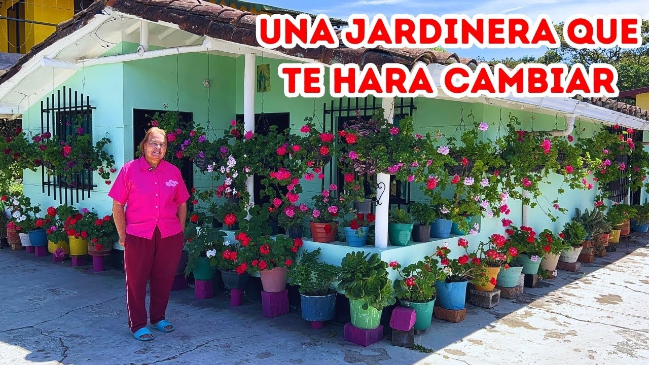 Hermoso JARDÍN de Elena, NUNCA se queda sin PLANTAS, “no se complique es lo que recomienda” |AP