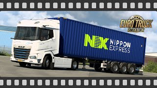 100電気駆動 Daf Xf Electric 日本通運 国際海上コンテナ Euro Truck Simulator 2