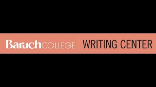 Baruch College Writing Center Overview, Fall 2022