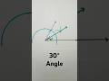30 degree angle with compass | 30° Angle Construction