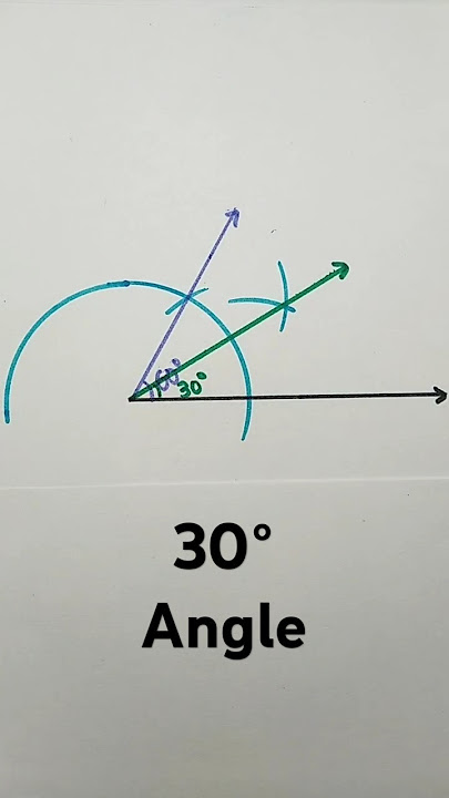 30 degree angle with compass | 30° Angle Construction