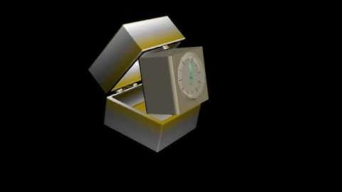 Clock made in 3D Studio Max