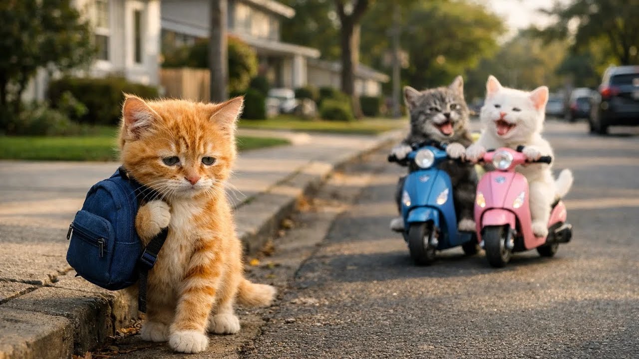 🐱❤️ Mom Cat’s Hard Work Turned Into a Scooter Dream | Cute & Inspiring Story