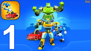 Merge Robot Master: Car Games - Gameplay Walkthrough Part 1 Robot Car Transform Merge Battle screenshot 5