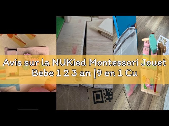 Cube D'Activités Montessori 8 En 1 Pour Bébé Dès 1 An - Jouet Éveil En Bois Avec Récolte Carottes Et Motricité Fine