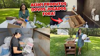 Achei produtos novos jogados fora no lixo dos Estados Unidos!🇺🇸