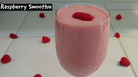 Raspberry smoothie | Raspberry Banana Smoothie | How to make simple Raspberry smoothie