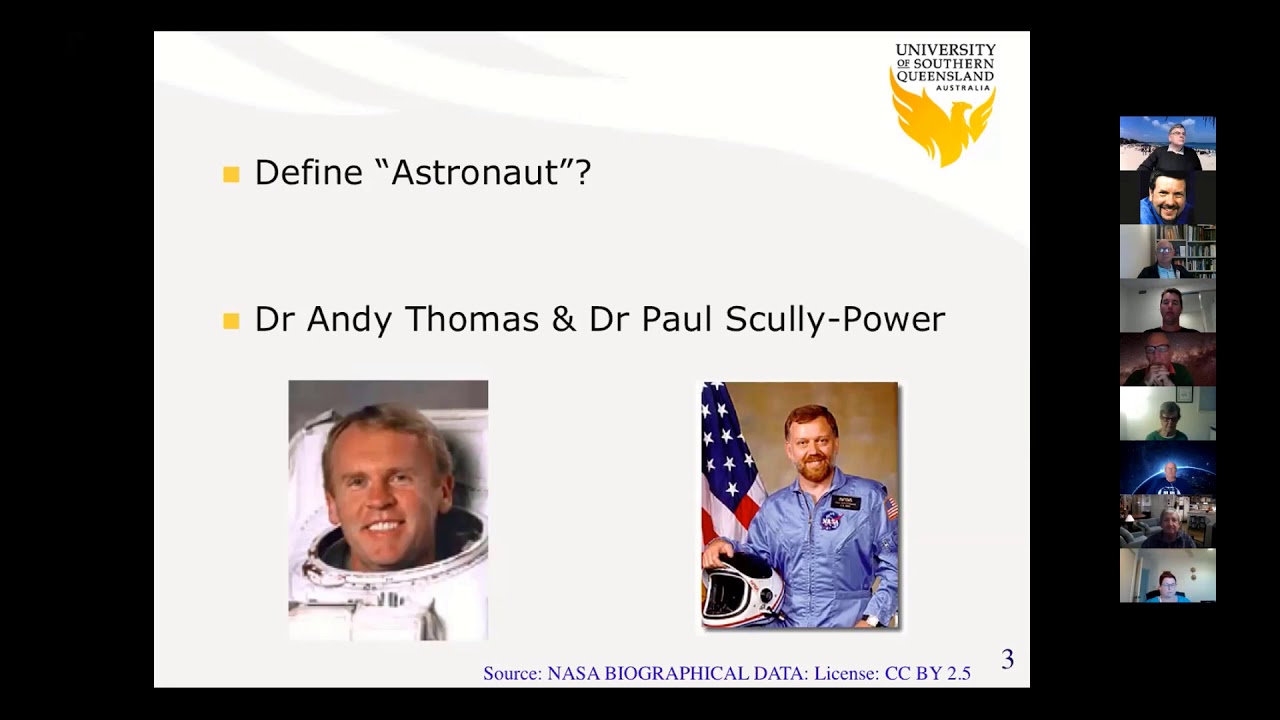 AAQ Online Meeting 16 May 2020 - Why would Australia need Astronauts? by James O'Connor