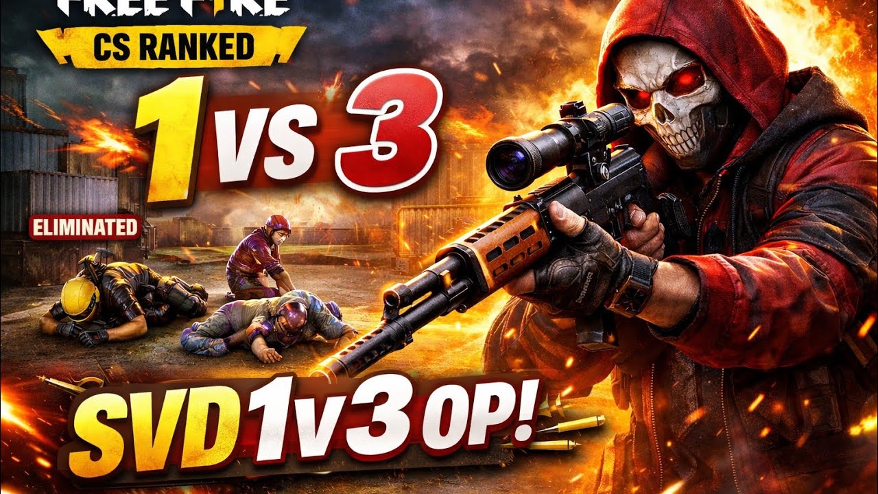 SVD Ne Dikha Di Aukaat 😈 | 1vs3 CS Ranked