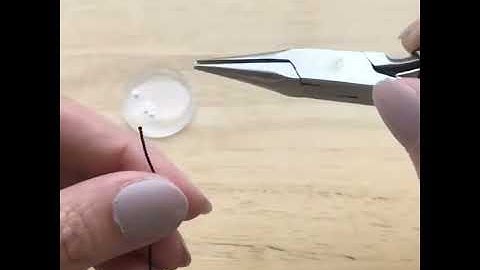 How to use a Clam Shell Bead Tip for Jewellery - Crimped