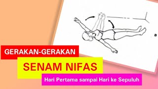 Gerakan senam nifas hari pertama sampai hari kesepuluh