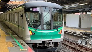 東京メトロ16000系入線.通過.発車する列車。